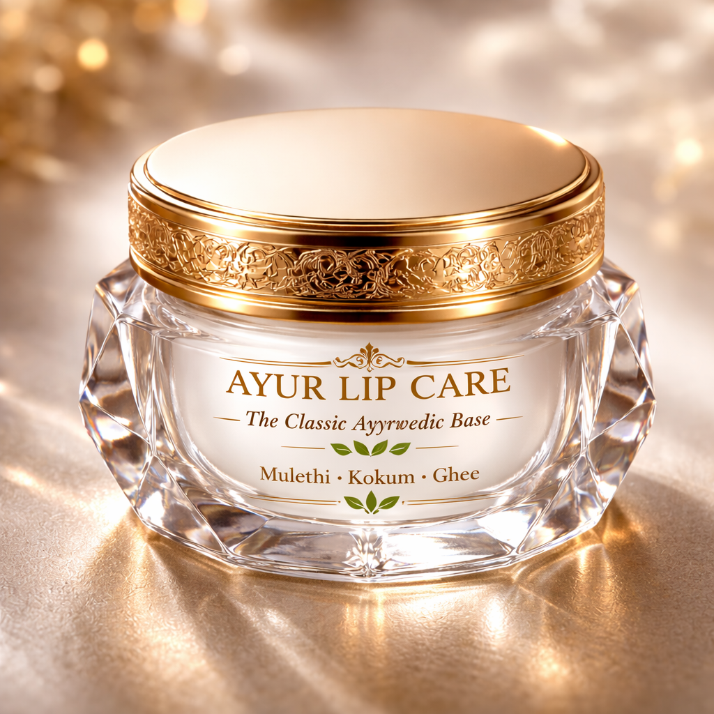 Elegant Ayurvedic Lip Care Jar